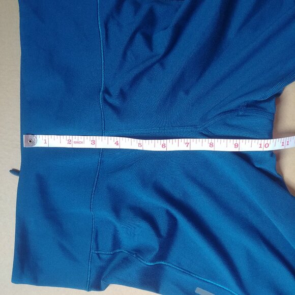 Adidas Running ClimaCool cropped blue leggings Small semi sheer panels - Picture 11 of 12
